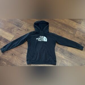 The North face women’s pullover hoodie sz medium black white